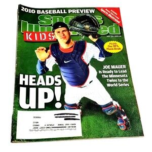 Joe Mauer Sports Illustrated For Kids Magazine Full Issue Cards Included MLB